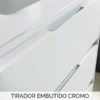 TIRADOR EMBUTIDO CROMO